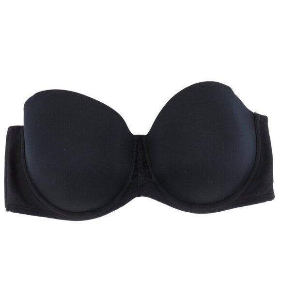Vanity Fair 42D 74380 Beauty Back Strapless Black Underwire Bra Full Figure - Picture 1 of 14